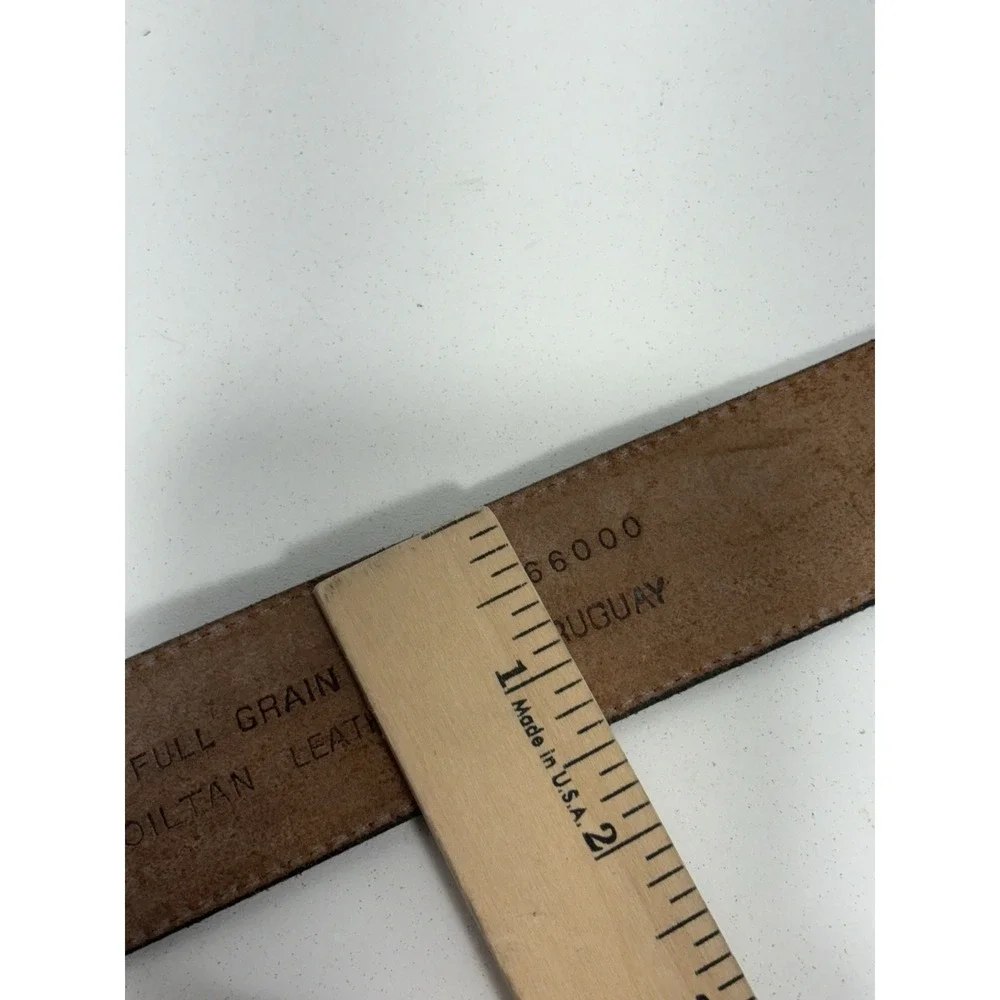 JOHN HENRY Rust Brown Leather Belt‎ 34